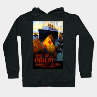 Vintage Travel Poster Orient Canadian Pacific Hoodie